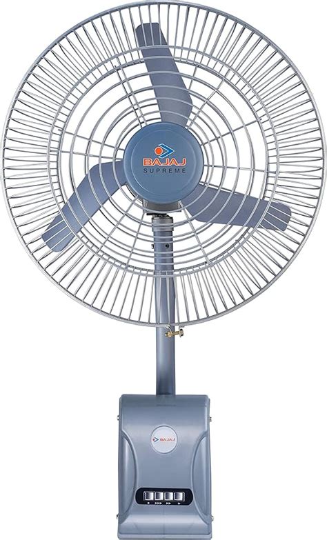 Bajaj SupremeÂ MK II 450 mm Wall Fan Grey : Amazon.in: Home & Kitchen