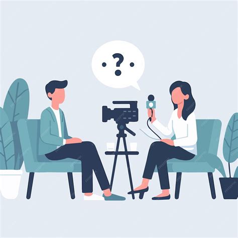 Premium Vector | Characters of people being interviewed with a simple and minimalist flat design ...