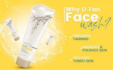 Ozone D-Tan Face Wash | Enriched with Aloe Vera, Cucumber, Basil ...