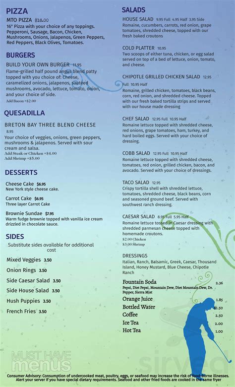 Ironwood Grill menu in Leonardtown, Maryland, USA
