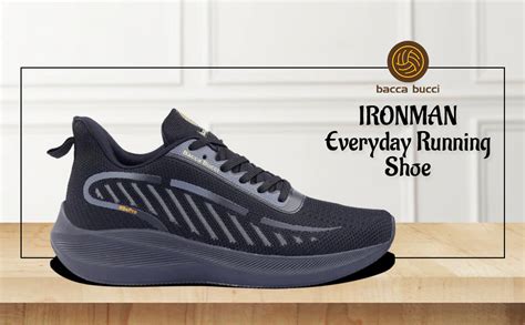 Buy Bacca Bucci Mens Ironman Running Shoes Grey UK 6 at Amazon.in