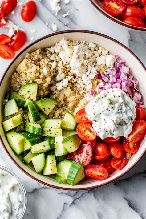 Mediterranean Quinoa Bowl - The Almond Eater
