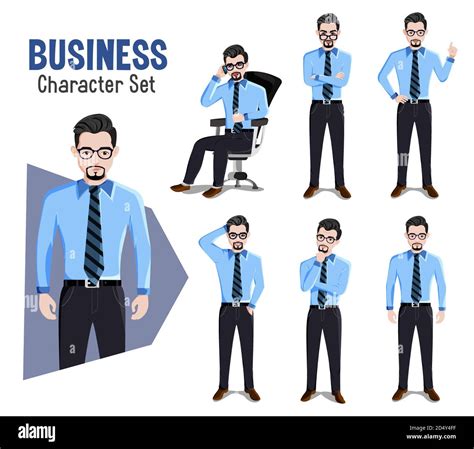 Businessman Vector Characters