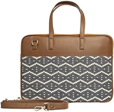 Funk For Hire Women Printed Vegan 15.6 inch Leather Laptop Handbag ...