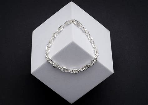 Intertwined Rope Link Silver Bracelet for Men | Orionz Jewels