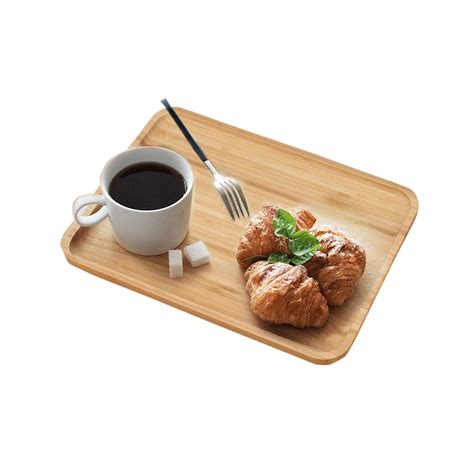 Wooden Bamboo Serving Tray, Small, Rectangular – HOKIPO | Har Ghar ka ...