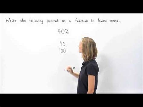 Converting Fractions to Percentages Video Lecture - Mathematics for Grade 7