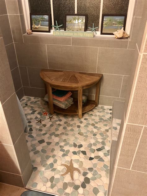 pebble bathroom floor tiles - Audry Spalding
