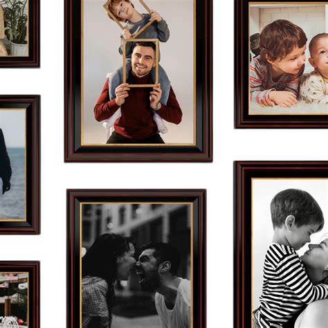 Art Street Set of 7 Progeny Premium 3D Photo Frame For Home Decor (Bla ...