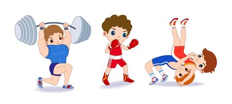 Different Types of Exercise Cartoon 的图像结果