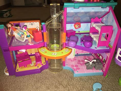 Polly Pocket Magnetic Doll House with Elevator And Tree House Mattel ...