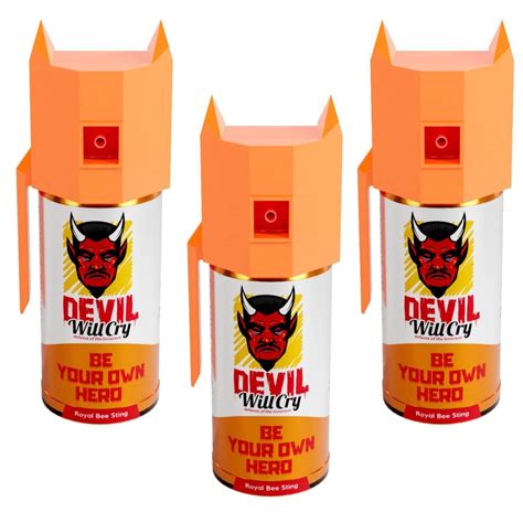 Devil Will Cry Pepper Safety Device Pepper Stream Spray(55ml) (Pack of ...