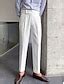 Men's Dress Pants Trousers Slacks Suit Pants Gurkha Pants High Rise ...