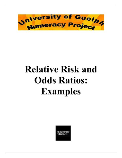 Relative Risk Example 的图像结果
