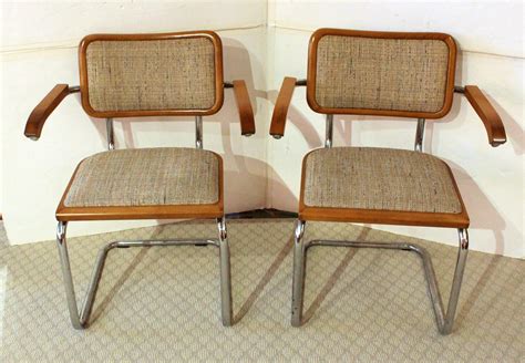 Pair of Mid-1970s Marcel Breuer Cesca Arm Chairs at 1stDibs