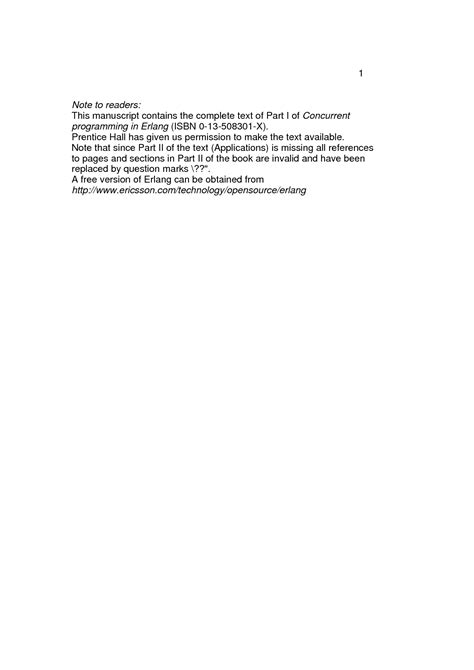 SOLUTION: Erlang computer programming language notes - Studypool