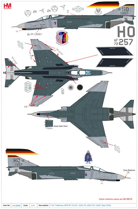 F-4F "Holloman AFB" AF72-257, 20th FS, 49th FW, USAF, Sept 2002