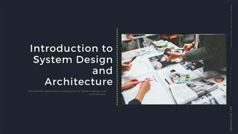 Image result for Introduction to System Design
