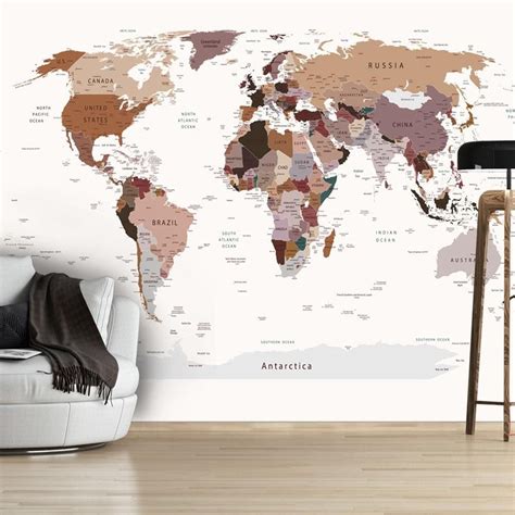 Wall World Map with Countries 的图像结果