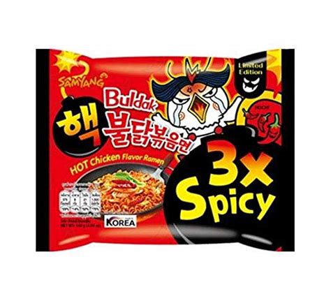 SAMYANG HOT CHICKEN FLAVOUR BULDAK 3X SPICY RAMEN - INSTANT NOODLES ...