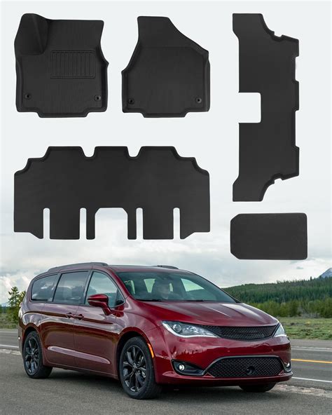 Amazon.com: 5PCS for Chrysler Pacifica Floor Mats 2024 2023 2022 2021 ...