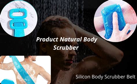 Natural Body Scrubber Body Scrubber Belt Silicon Body Scrubber Belt ...