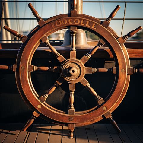 Vintage Wooden Ship Helm Free Stock Photo - Public Domain Pictures