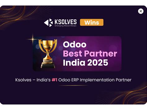 Ksolves India Limited Earned the Prestigious "Odoo Best Partner India ...