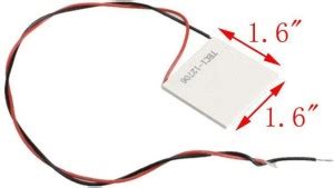 Tech-X TEC1-12706 12V 60W Thermoelectric Cooler Peltier Plate Module ...