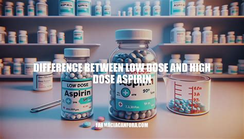 Low Dose vs High Dose Aspirin: Understanding the Key Differences
