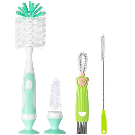 Amazon.com: Baby Bottle Brush 4 in 1, Bottle Cleaner Brush Set, with 1P ...