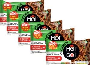 MOI SOI Instant Hakka Noodles-Flavour: Chowmein,(Pack of 5 | 165g Each ...