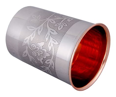 Embossed Luxury Engraved Design Steel Copper Jug Glasses Set - Drinkwa ...