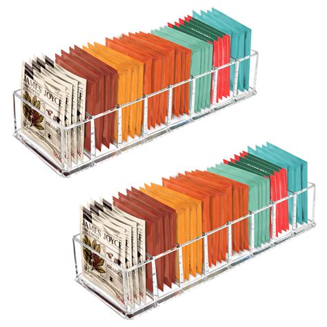 Snapklik.com : Tea Bag Organizer, Clear Acrylic Tea Bag Holder, Tea ...