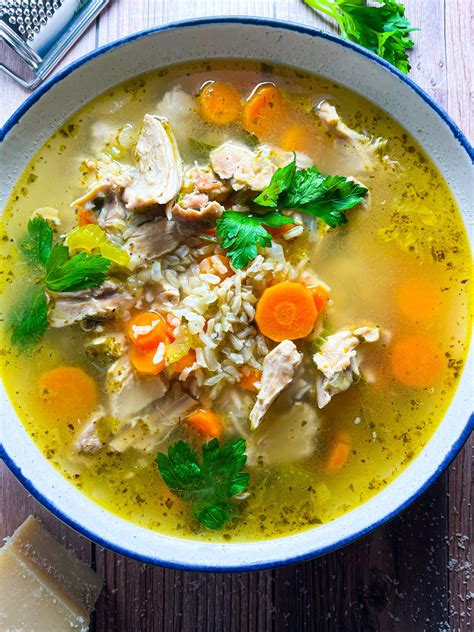 Easiest Chicken and Rice Soup - Tastefully Grace