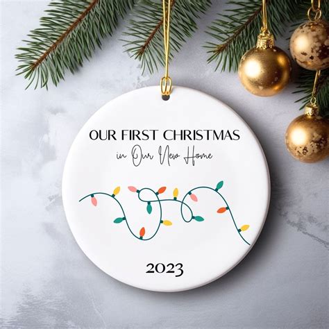 Our First Christmas Ornament, Our First Home Ornament, First Christmas ...