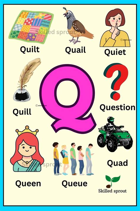 easy words that start with Q, Q letter words in english in 2025 | Abc ...