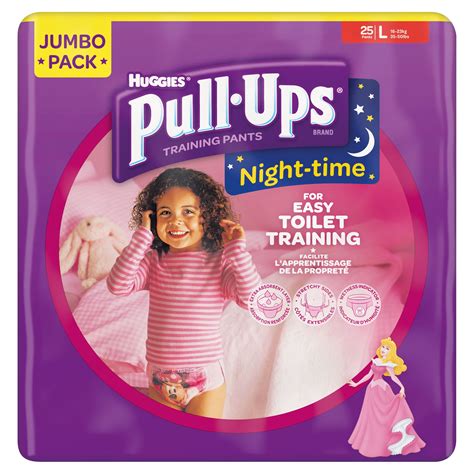 Huggies Pull-Ups Night Time Medium Potty Training Pants for Girls ...