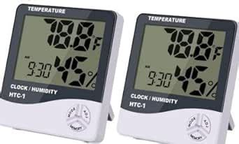 HTC-1 Indoor Digital Humidity Meter Hygrometer Thermometer with Large ...