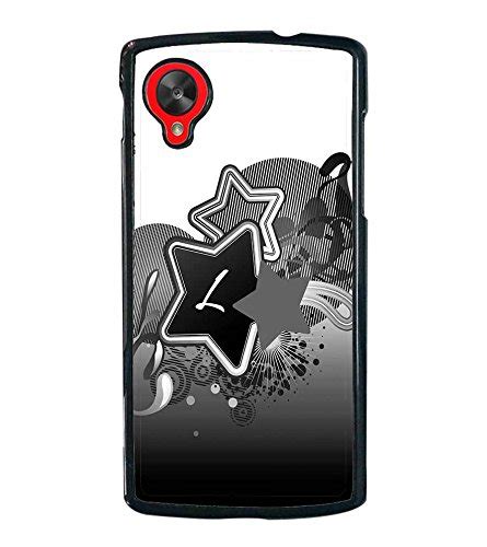 FABCASE Premium alphabet L black and white funky font stars white ...