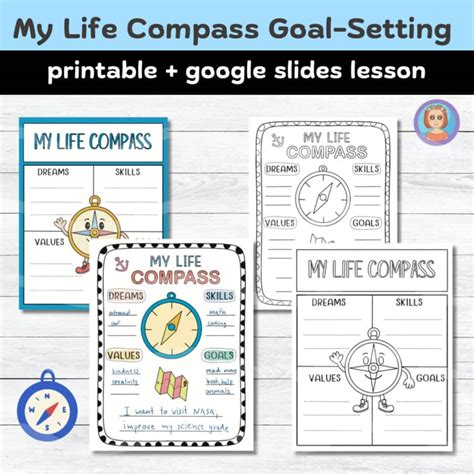Image result for Life Compass Worksheet Values