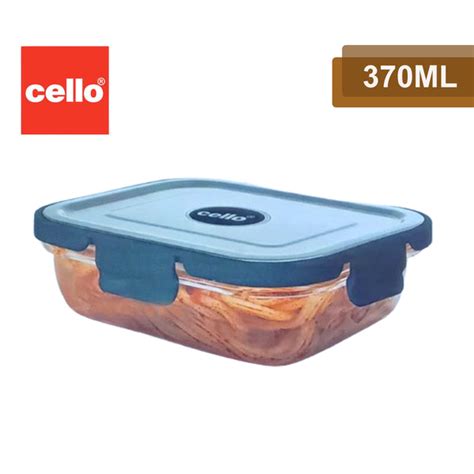 AM2032 Cello Steel-O Fresh Borosilicate Rectangle Container 370ml – Amd ...
