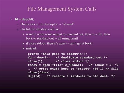 Image result for File Management System Calls