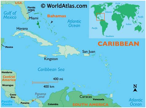 Bahamas Map / Geography of Bahamas / Map of Bahamas - Worldatlas.com