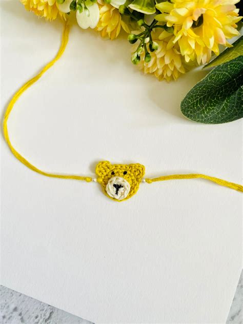 Teddy Crochet Kids Rakhi – Madhurya Rakhi