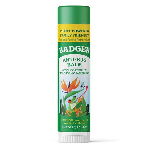 Badger Bug Repellent Stick, Organic Deet Free Mosquito Repellent with ...
