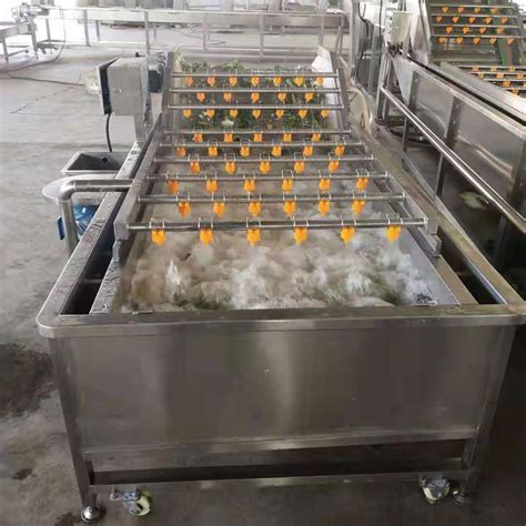 全自动不锈钢果蔬清洗机 美康生产大型蔬菜水果气泡清洗设备 山东潍坊 美康-食品商务网