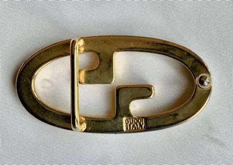 VINTAGE GUCCI LOGO Belt Buckle 1980's | #4556123631
