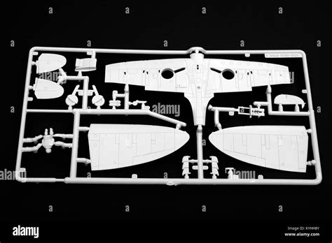 Airfix scale model Spitfire Stock Photo - Alamy