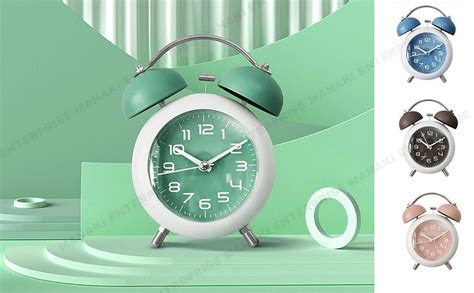 Buy MANAKI ENTERPRISE Alloy Steel, Glass Twin Bell Edition Vintage Look ...